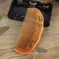 FQ marque cheveux logo personnalisé antistatique antihair perte peigne en bois peigne